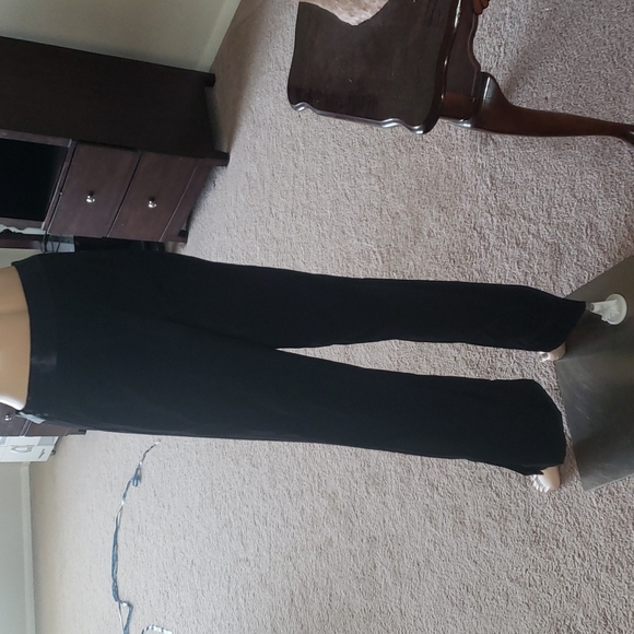 White House Black Market 2 satin waist flowy peekaboo slits at ankles side… - Picture 4 of 8